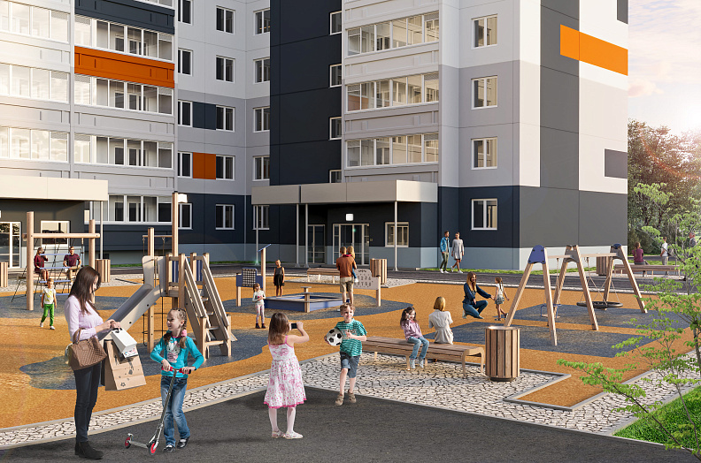 Дом рядом с уютным сквером